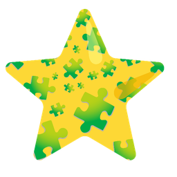 puzzle piece and star