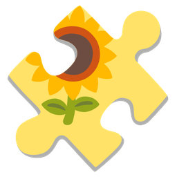 puzzle piece and sunflower