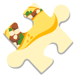 puzzle piece and taco