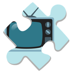 puzzle piece and television