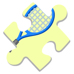 puzzle piece and tennis