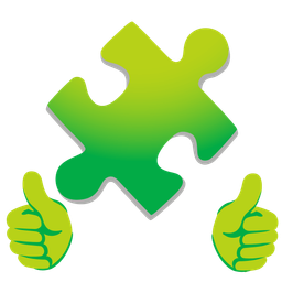 puzzle piece and thumbs up