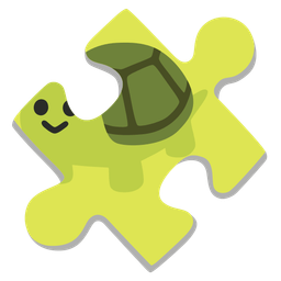 puzzle piece and turtle