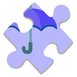 puzzle piece and umbrella