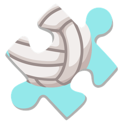 puzzle piece and volleyball