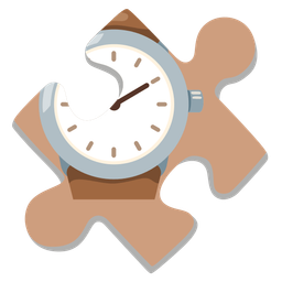 puzzle piece and watch