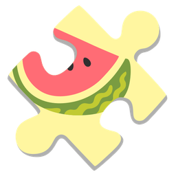 puzzle piece and watermelon