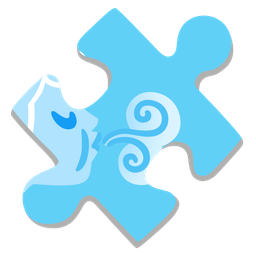 puzzle piece and wind face