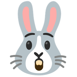 Rabbit face and Astonished face