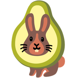 Rabbit face and Avocado