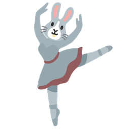Rabbit face and Ballet shoes