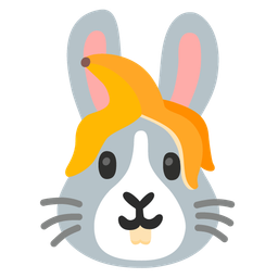 Rabbit face and Banana