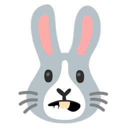 Rabbit face and Biting lip