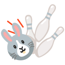 Rabbit face and Bowling