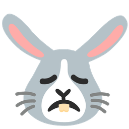 Rabbit face and Disappointed face