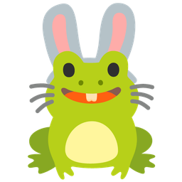 Rabbit face and Frog