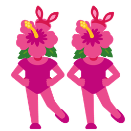 Rabbit face and Hibiscus