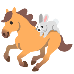 Rabbit face and Horse