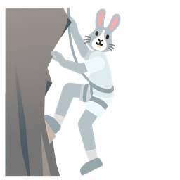 Rabbit face and Mountain