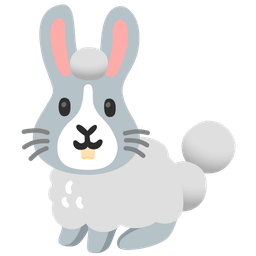 Rabbit face and Poodle