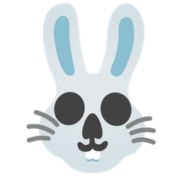 Rabbit face and Skull