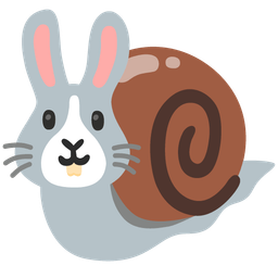 Rabbit face and Snail