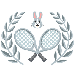 Rabbit face and Tennis