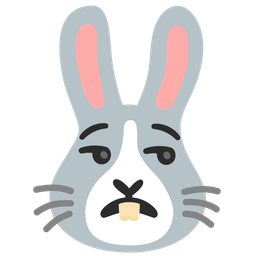 Rabbit face and Unamused face