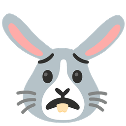 Rabbit face and Worried face
