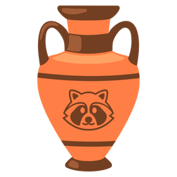 Raccoon and Amphora