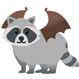 Raccoon and Bat