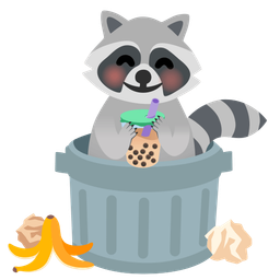 Raccoon and Bubble tea