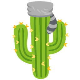 Raccoon and Cactus