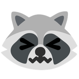 Raccoon and Confounded face