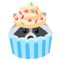 Raccoon and Cupcake