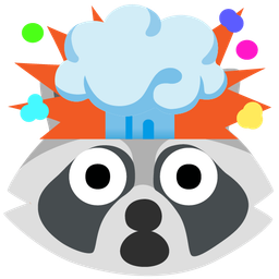 Raccoon and Exploding head