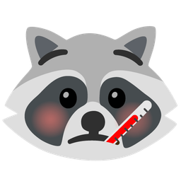 Raccoon and Face with thermometer
