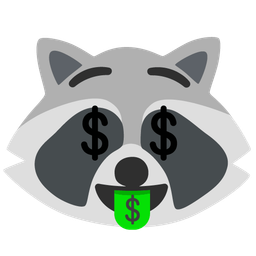 Raccoon and Money-mouth face