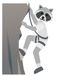 Raccoon and Mountain