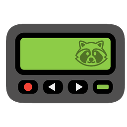 Raccoon and Pager