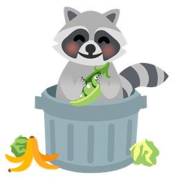 Raccoon and Pea pod