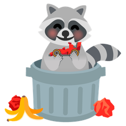 Raccoon and Racing car