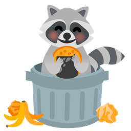 Raccoon and Rice cracker