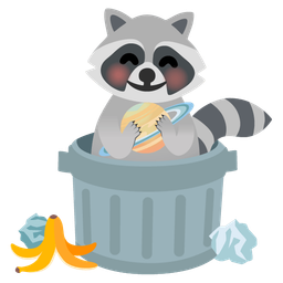 raccoon and ringed planet