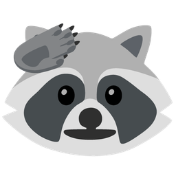 Raccoon and Saluting face