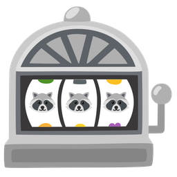Raccoon and Slot machine
