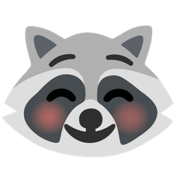 Raccoon and Smiling face