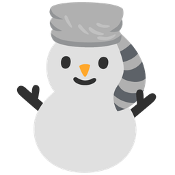 Raccoon and Snowman without snow