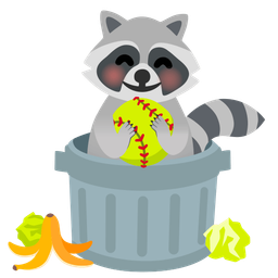 Raccoon and Softball