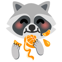 Raccoon and Tangerine